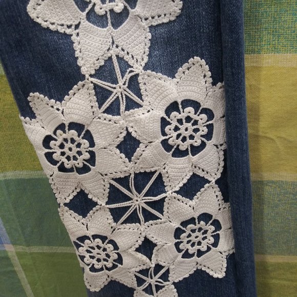 2410 Jeaniemade Size 9j Vigoss Upcycled Stretch Jeans - Picture 2 of 6